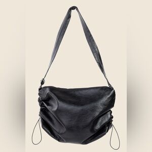 Fame Ruched Detail Faux Leather Shoulder Bag 10070084430